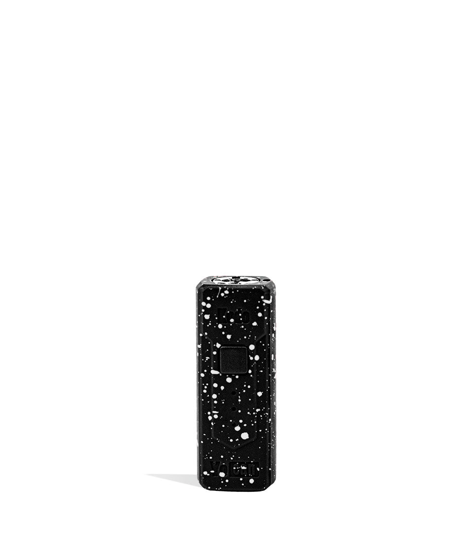 Black White Spatter Wulf Mods KODO Cartridge Vaporizer Front View on White Background