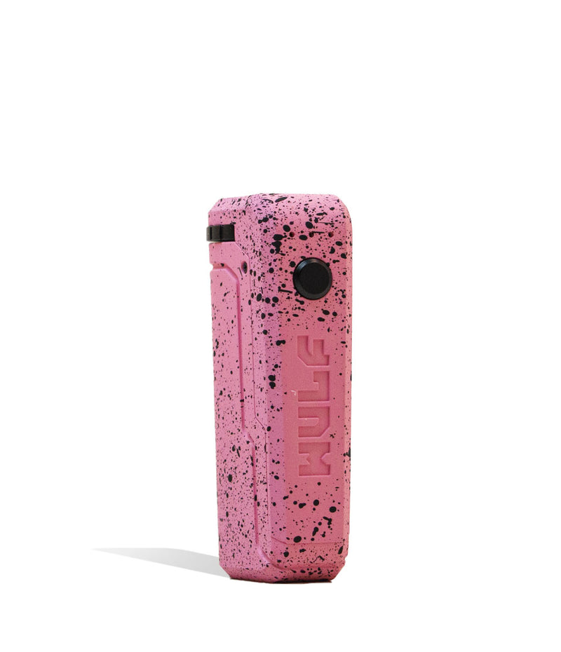 Pink Black Spatter Wulf Mods UNI Max Concentrate Kit Vaporizer Front View on White Background
