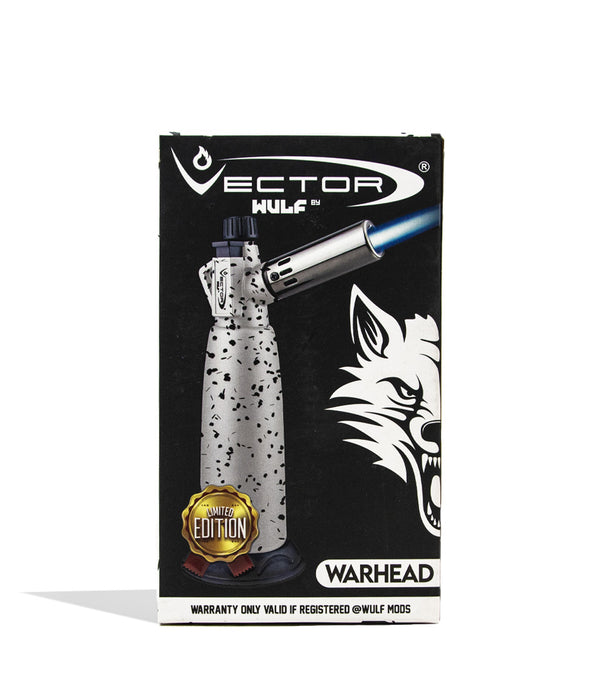 White Black Spatter Wulf Mods Warhead Torch Packaging on white background