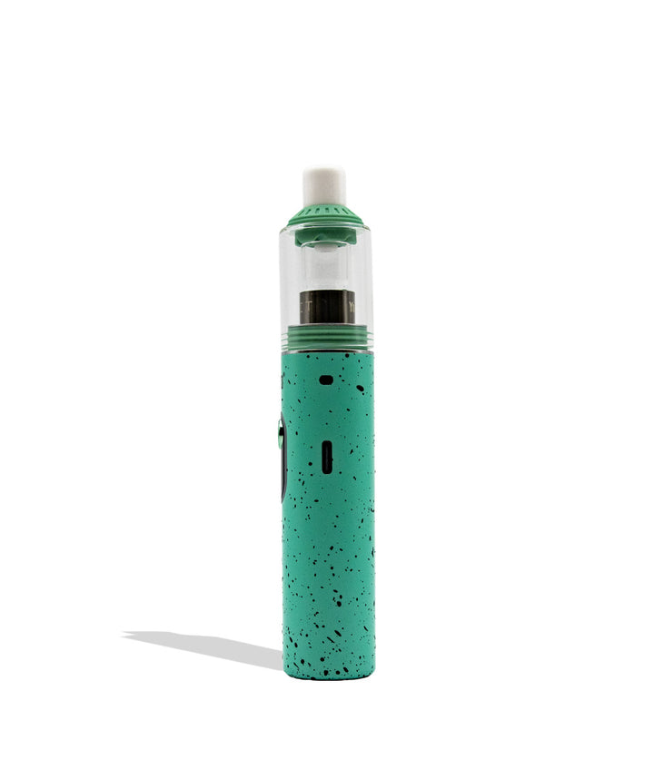 Wulf Orbit 2.0 teal black spatter USB-C port side view