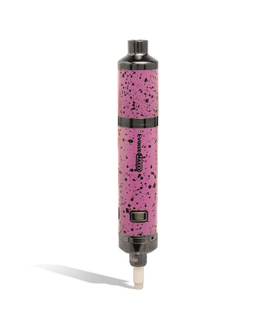 Pink Black Spatter Wulf Mods Evolve Maxxx 3 in 1 Kit Nectar Collector Front View on White Background