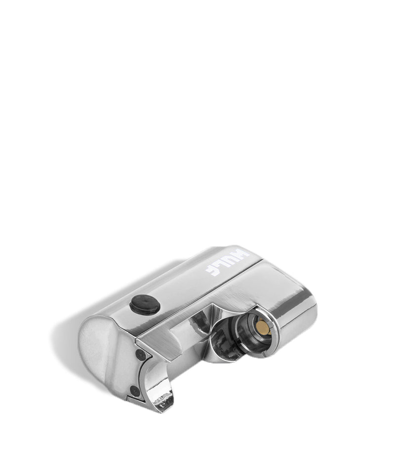 Silver Wulf Mods Micro Plus Cartridge Vaporizer Down View on White Background