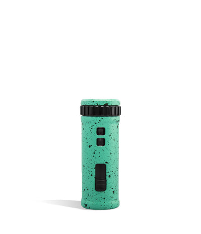 Teal Black Spatter Wulf Mods UNI S Back View Adjustable Cartridge Vaporizer on White Background